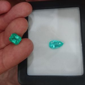 Ethiopian emerald Paraiba tourmaline comparison