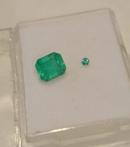 Ethiopian emerald Paraiba tourmaline comparison II