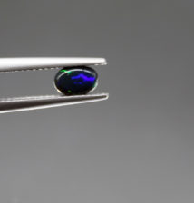 OP-ET-P-94-TOP Ethiopian Black Opal, Cabochon, 0.42 ct, Stayish mine deposit - Exhibit Gems
