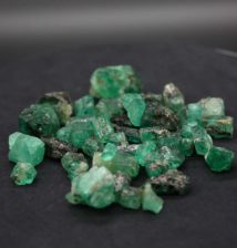 EM-ET-R-02-76 Rough Ethiopian Emeralds from Haloo Mine, Shakiso, 65 g - Exhibit Gems