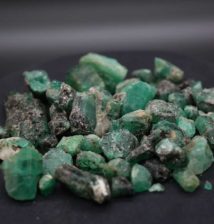 EM-ET-R-03-TOP Rough Ethiopian Emeralds, Haloo Mine, Shakiso, 153 g - Exhibit Gems