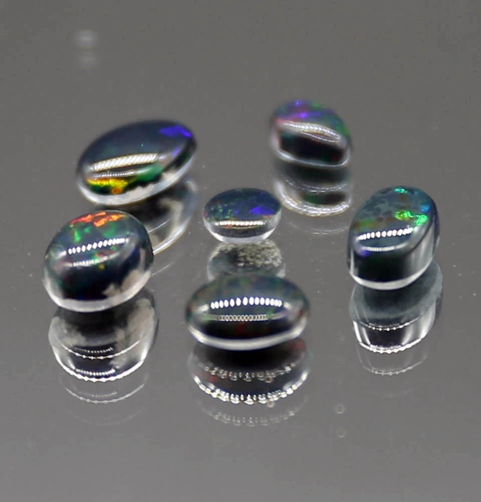 Ethiopian Ethiopian Black Opal, Cabochon (Parcel), 2.46 ct - Image 4