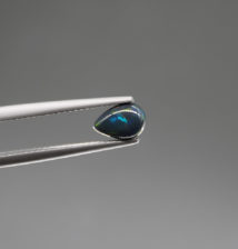 Ethiopian Black Opal, Cabochon, 0.62 ct, Stayish mine deposit - Exhibit Gems