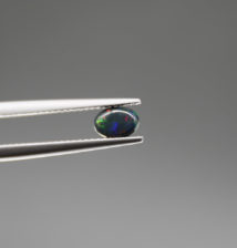 Ethiopian Black Opal, Cabochon, 0.41 ct